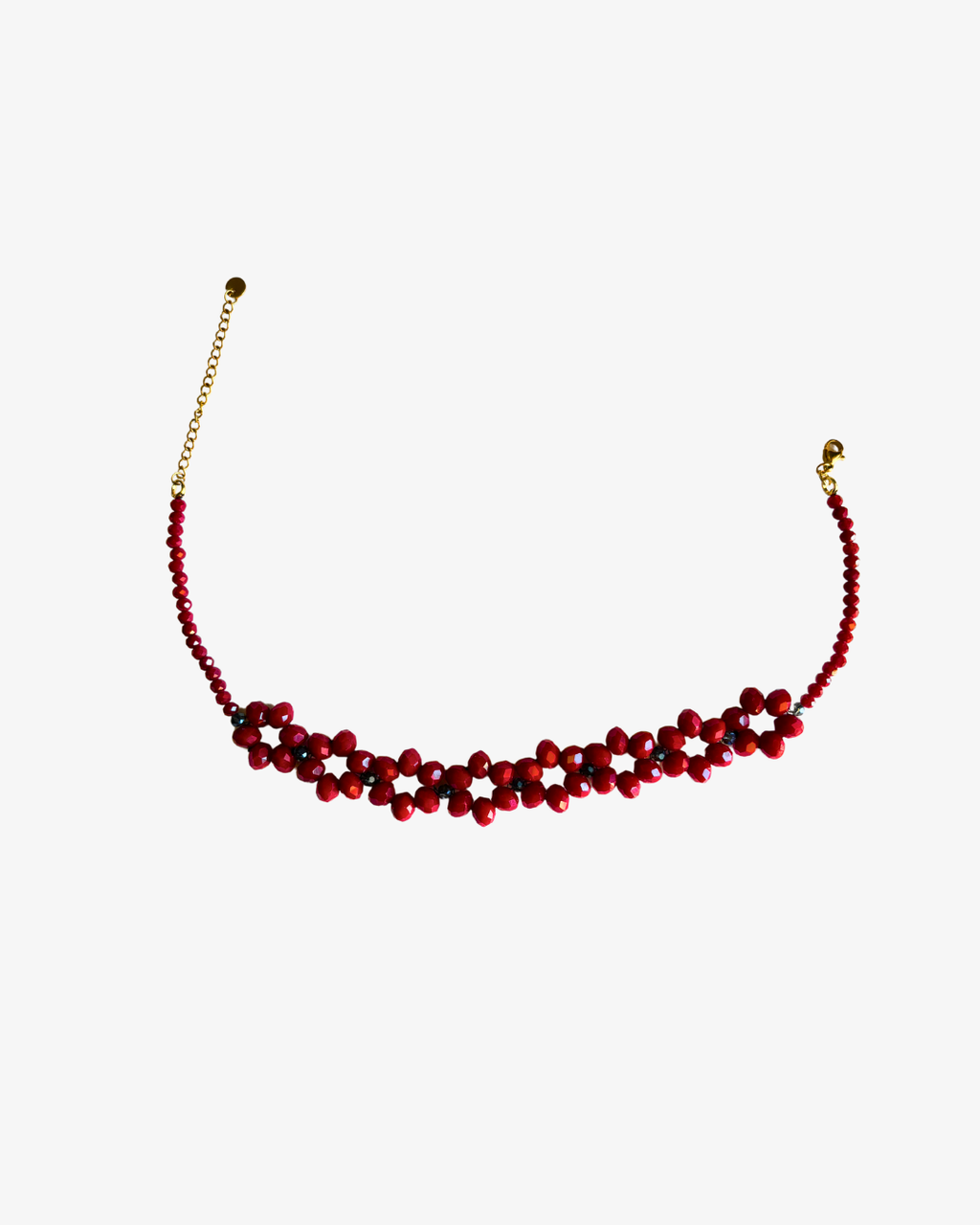 Chocker flores de cristales checos