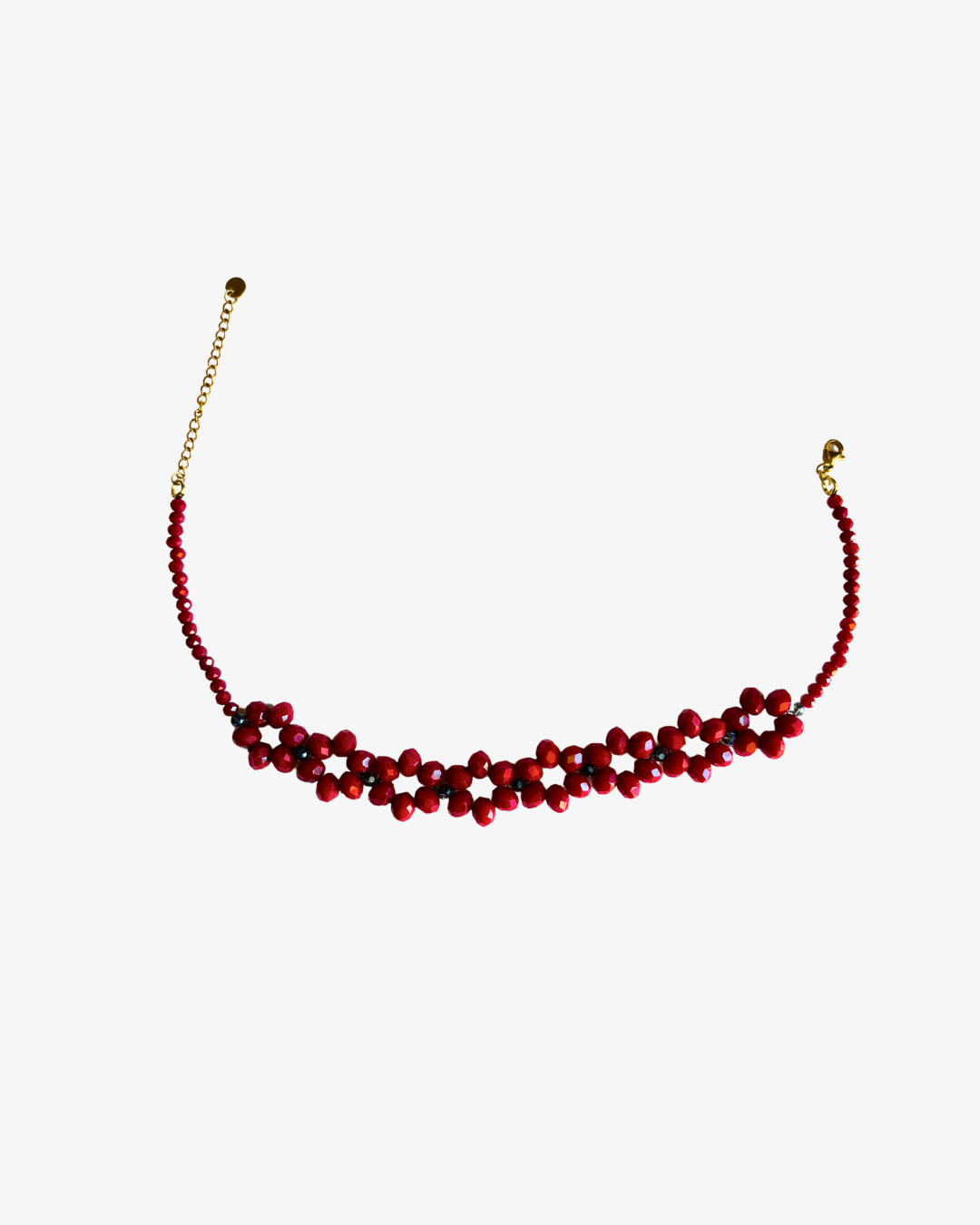 Chocker flores de cristales checos
